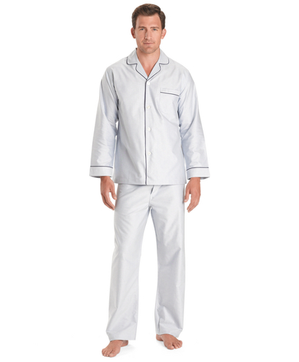 Men's Wrinkle-Resistant Oxford Pajamas 