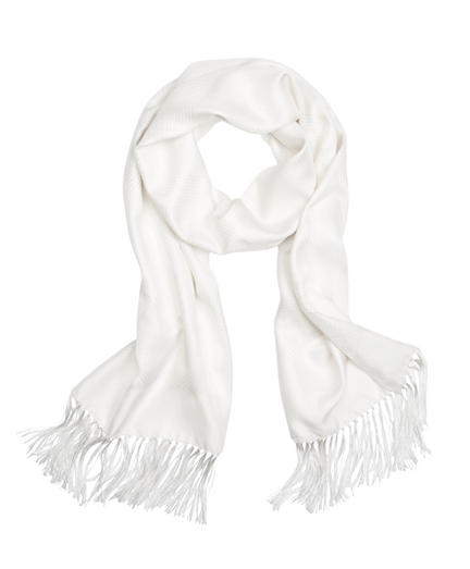 Houndstooth Jacquard Formal Scarf