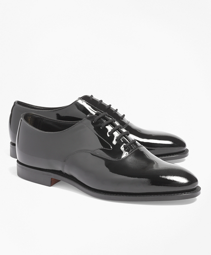 Men's Black Patent Leather Lace-Up 