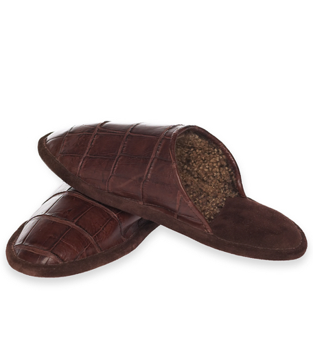 Crocodile Skin Slippers | Brooks Brothers