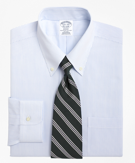 white pinstripe dress shirt