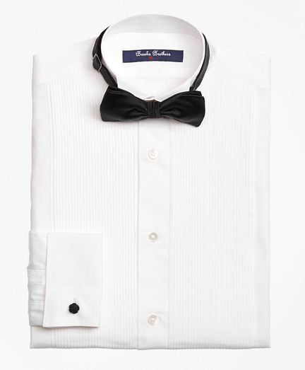 Boys' White Tuxedo Dress Shirt | Brooks 