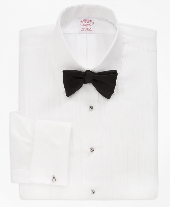 Men's Traditional Fit Ten-Pleat Tennis Collar Tuxedo Shirt | Brooks Brothers