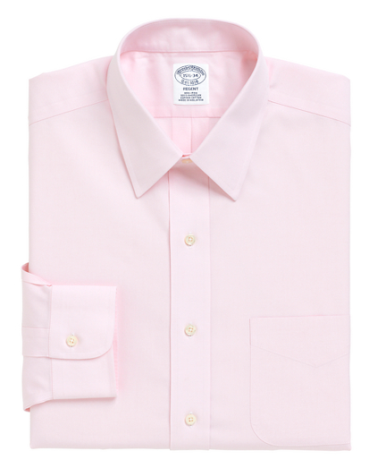 Men's Non-Iron Slim Fit Point Collar Dress Shirt | Brooks Brothers