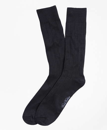 Ribbed Crew Socks