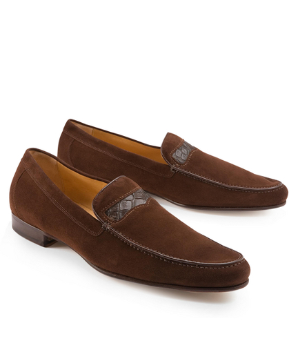 brooks brothers suede loafers