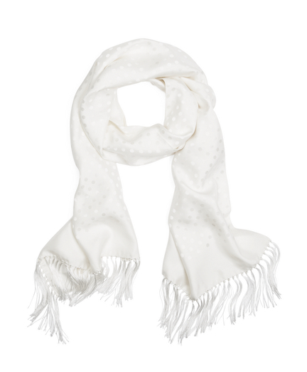 Polka Dot Jacquard Formal Scarf