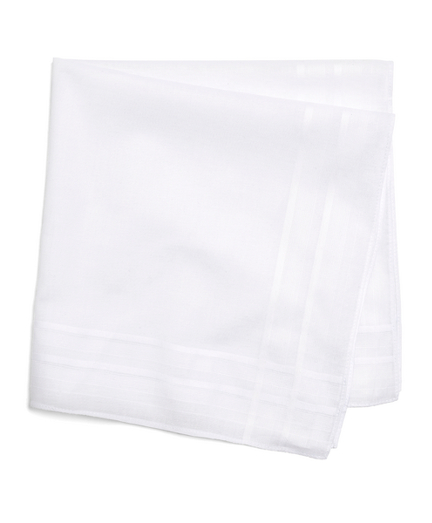 Men's Pure Cotton White Handkerchiefs 7 Pack Brooks Brothers