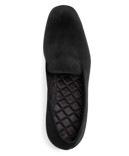 black tuxedo slippers