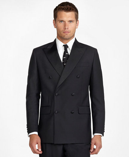 Black Double-Breasted Tuxedo Jacket 