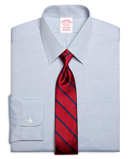 Traditional Relaxed-Fit Dress Shirt, Forward Point Collar