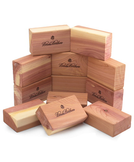 Cedar Thick Blocks Box of 12 Brooks Brothers