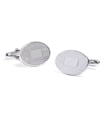 Engravable Oval Cuff Links