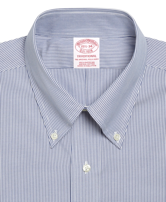 Men's Traditional Fit Striped Dress Shirt | Brooks Brothers