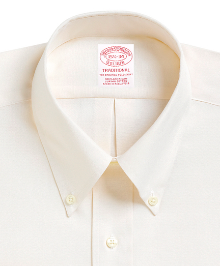 Men's Traditional Fit ButtonDown Collar Dress Shirt Brooks Brothers