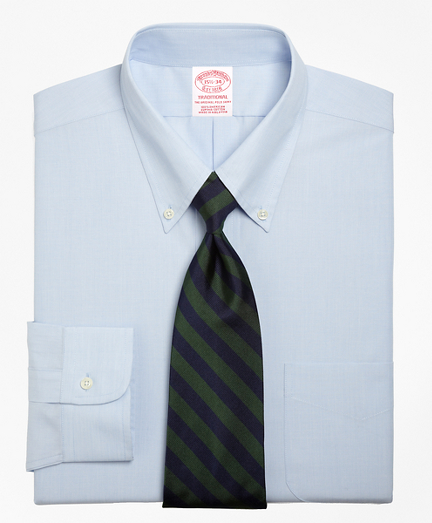 Traditional Relaxed-Fit Dress Shirt, Button-Down Collar