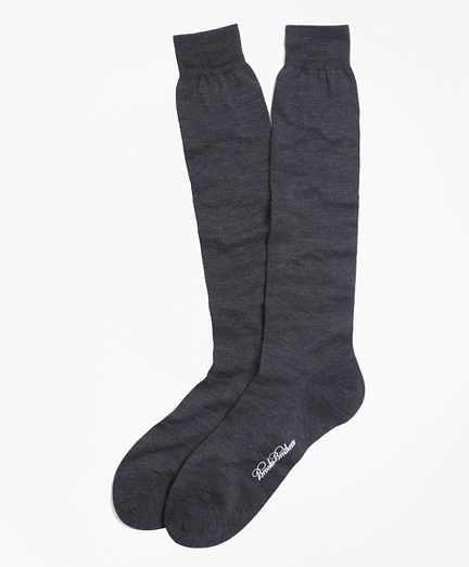 Merino Wool Mini Dot Over-the-Calf Socks