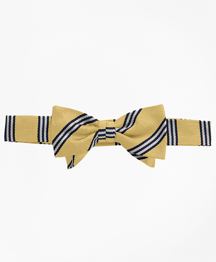 Boys' BB No.1 Repp Stripe PreTied Bow Tie Brooks Brothers