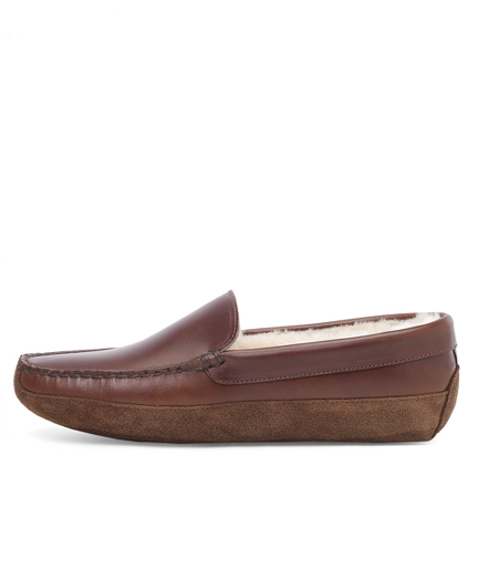brooks brothers leather slippers