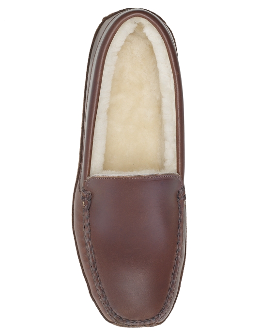 Men's Calfskin and Shearling Slippers | Brooks Brothers