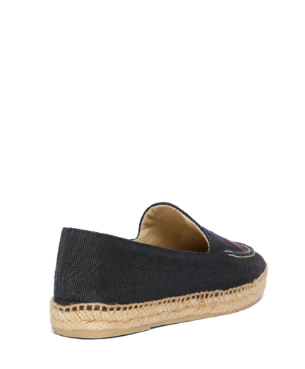 Women's Stubbs and Wooten Navy Blue Espadrille | Brooks Brothers