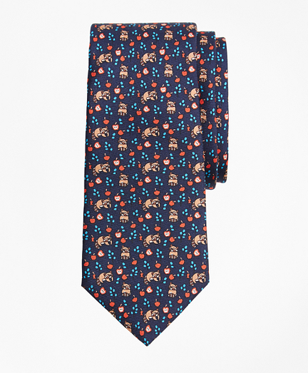 Boys Raccoon Print Tie