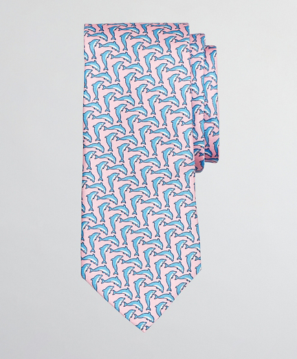 Boys Dolphin Print Tie