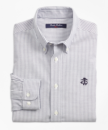 Boys Non-Iron Club Stripe Sport Shirt