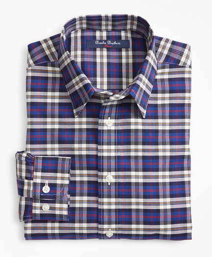 Boys Non-Iron Supima&reg; Cotton Plaid Sport Shirt