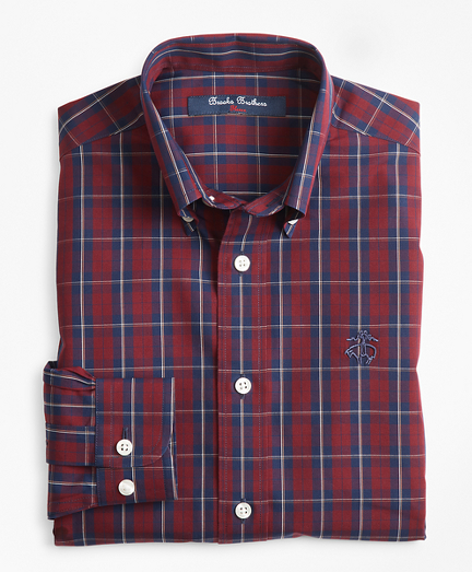 Boys Non-Iron Check Sport Shirt