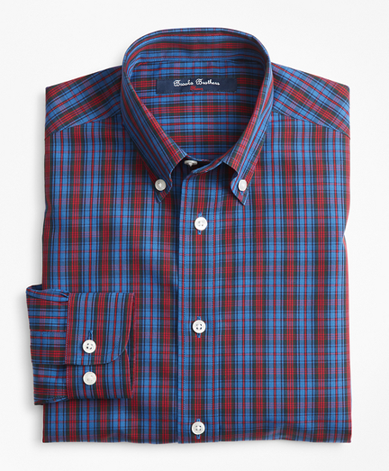 preppy boys clothing brooks brothers boys non iron basketweave tartan sport shirt