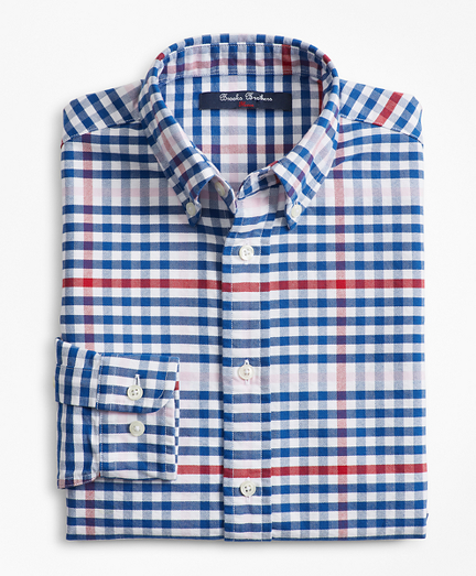 brooks brothers multi colored shirt
