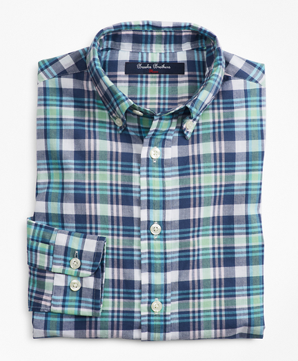 Boys Cotton Madras Sport Shirt
