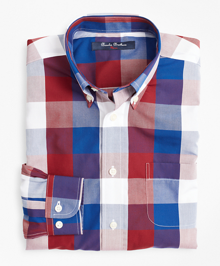 Boys Non-Iron Bold Check Sport Shirt