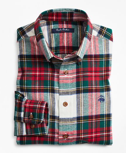 Boys Stewart Tartan Flannel Sport Shirt 