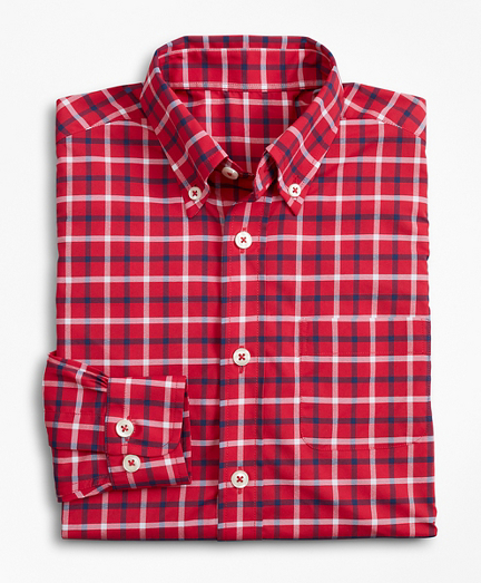 Boys Performance Series Multi-Gingham Sport Shirt