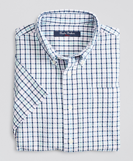 brooks brothers seersucker shirt