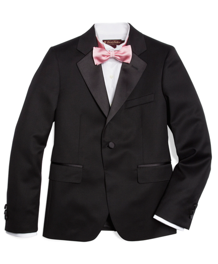 Boys One-Button Tuxedo Prep Jacket