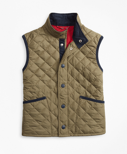 Boys Quilted Vest - Brooks Brothers