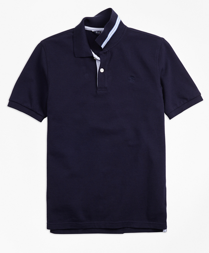 Boys Short-Sleeve Cotton Pique Polo Shirt
