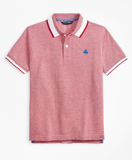 Boys Short-Sleeve Cotton Pique Polo Shirt