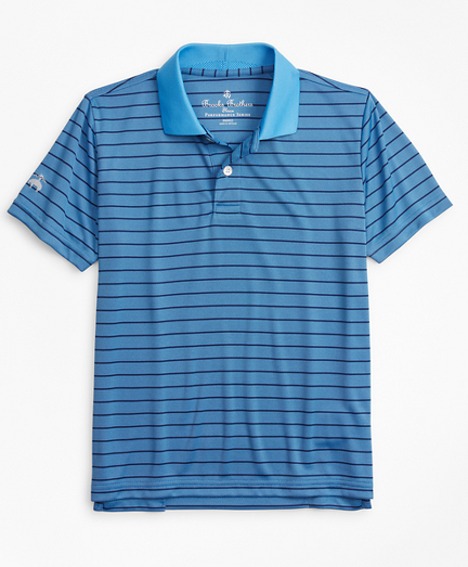Boys Performance Series Bird's-Eye Stripe Polo Shirt