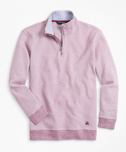 Boys Cotton Bird’s–Eye Mockneck