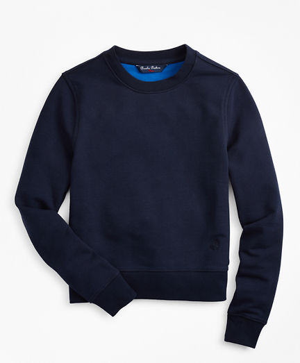 terry cloth crewneck sweatshirt