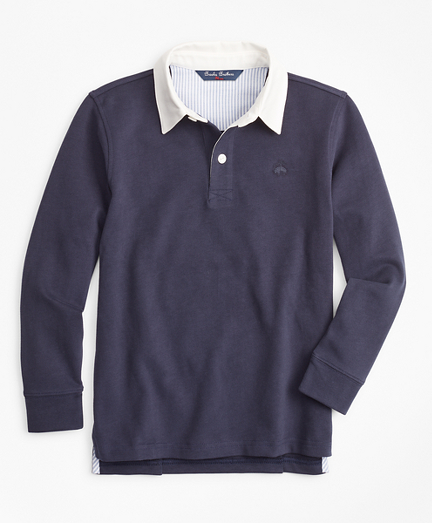 Boys Cotton Rugby Shirt - Brooks Brothers