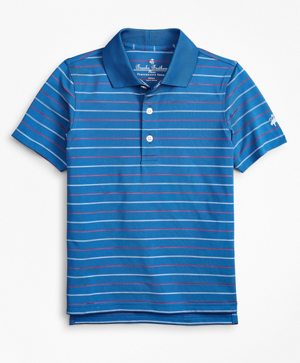 Boys Performance Series Thin Stripe Polo Shirt