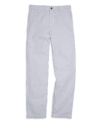 Boys Cotton Seersucker Pants
