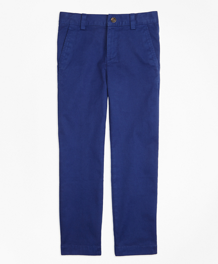 Boys Washed Cotton Stretch Chinos