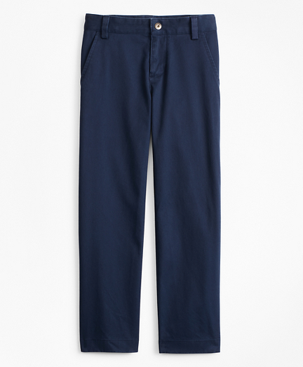 Boys Washed Cotton Stretch Chinos