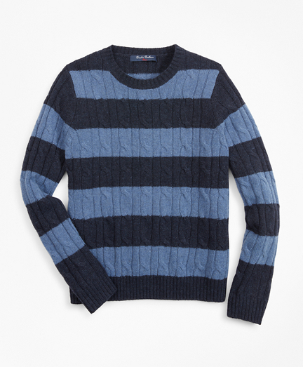 Boys Merino Wool-Blend Stripe Sweater